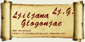Ljiljana Glogonjac vizit kartica